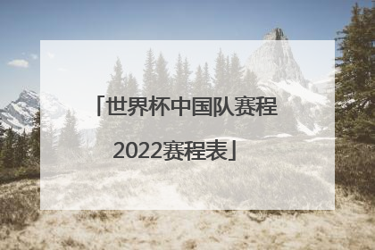 「世界杯中国队赛程2022赛程表」世界杯欧洲赛程2022赛程表