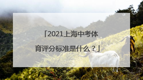 2021上海中考体育评分标准是什么？