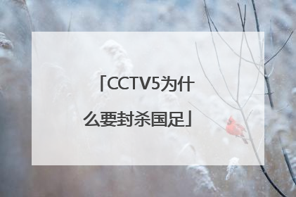 CCTV5为什么要封杀国足